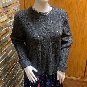 John + Jenn Charcoal Knit small Sweater 220